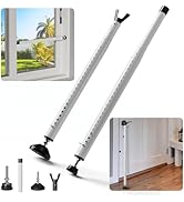 WooFog 2-in-1 Sliding Door Security Bar and Window Security Bars, 16.5-48inch Adjustable Multi-us...