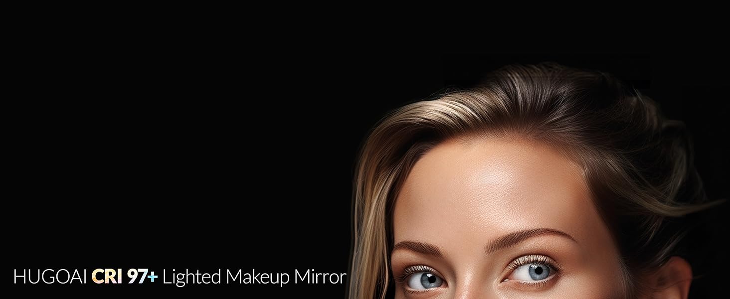 HUGOAI Lighted makeup mirror