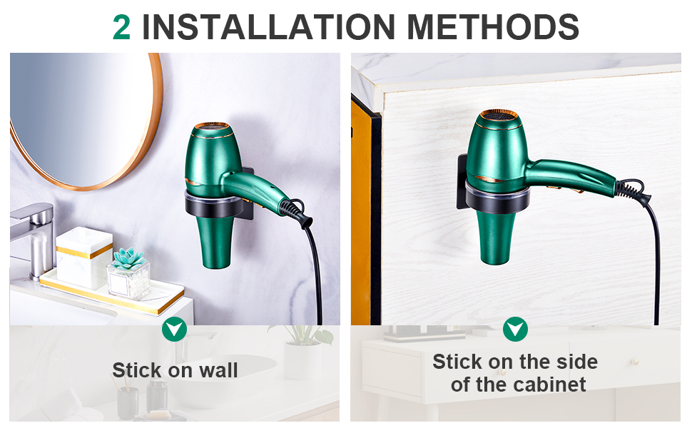 hair tool storage organizer blow dryer holder wall mounted hair appliance organizer hairdryer holder