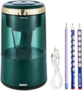 M&G Electric Pencil Sharpener, Portable Automatic Pencil Sharpener for Colored Pencils, Auto Stop...