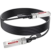 RamboCables SFP+ Cable, (1ft/0.3m) 10G DAC Cable, SFP to SFP Twinax Cable, Passive DAC Cable for ...