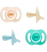 Tommee Tippee Ultra-Light StayPut Pacifier, One-Piece Silicone Design, 0-6m, 4 Pack