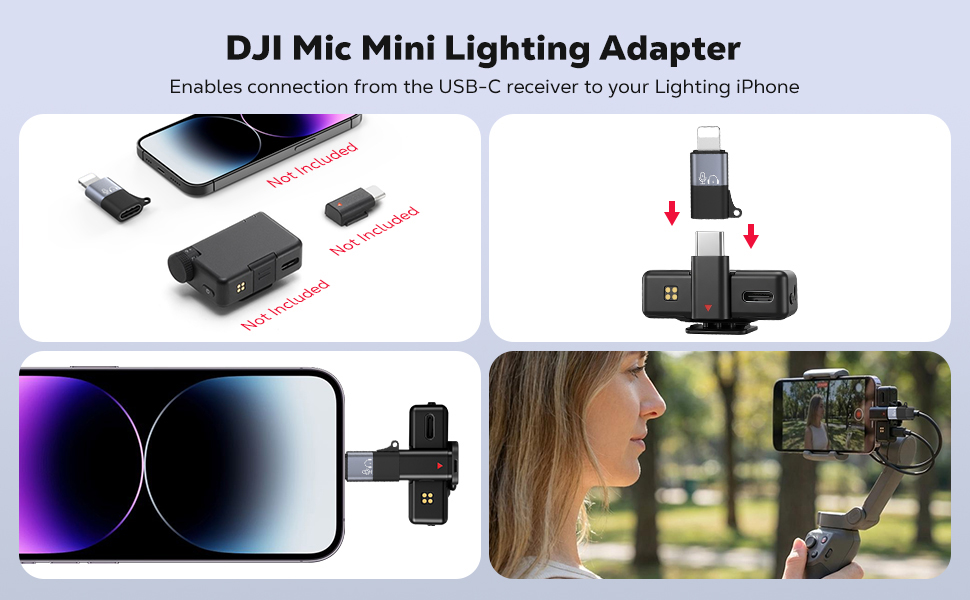 dji mic mini usb c to lightning adapter
