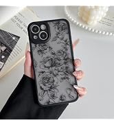 XIZYO for iPhone 13 Case, Floral Rose Flower Cute Phone Case for Women Girls Aesthetic Pattern Pr...