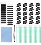 20 Pack USB C Dust Plug, Soft Silicone USB C Port Cover USB C Charging Port Dust Plug Cover with ...