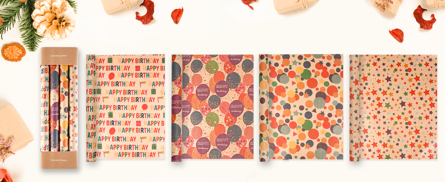 Birthday wrapping paper