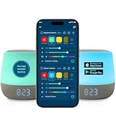 Babysense Double Dreamer - Two Baby Sound & Light Machines Operated via One App - USA only, RGB N...