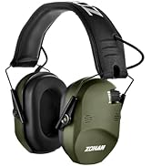ZOHAN Electronic Shooting Ear Protection with 5X Sound Amplification & NRR 23dB for Huntng Gun Range