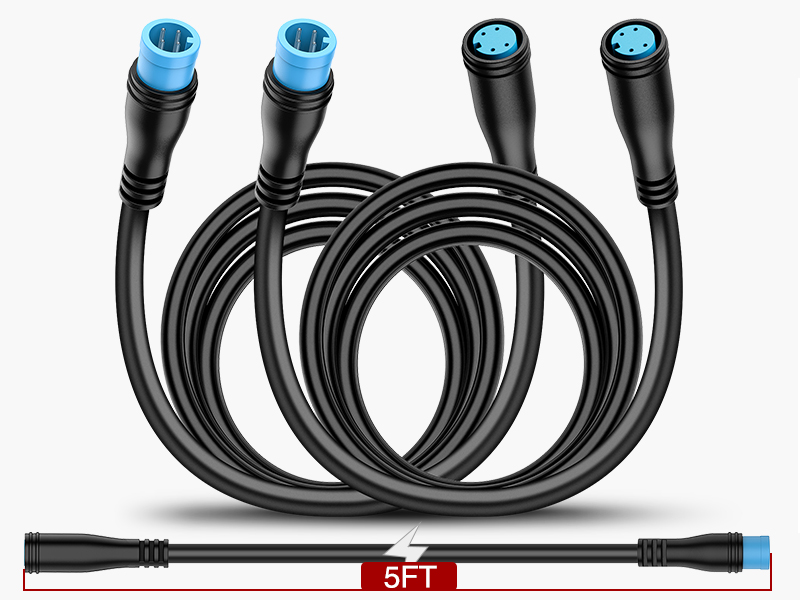 Nilight 2PCS Extension Cable Cord 5 FEET for Neon Accent Strip Lights
