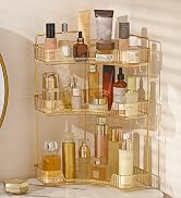 Aveniee Corner Bathroom Counter Organizer, Bathroom Countertop Shelf Makeup Organizer for Vanity ...
