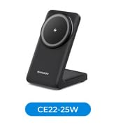 25W Magnetic Wireless Charger Stand for iPhone18 Samsung Fast Phone Charger | N52 Alignment,360° ...
