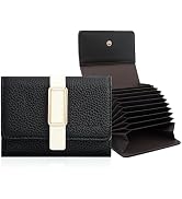 Pomelo Best Credit Card Holder RFID Wallet for Women, Small Leather Zipper Card Case with With 11...