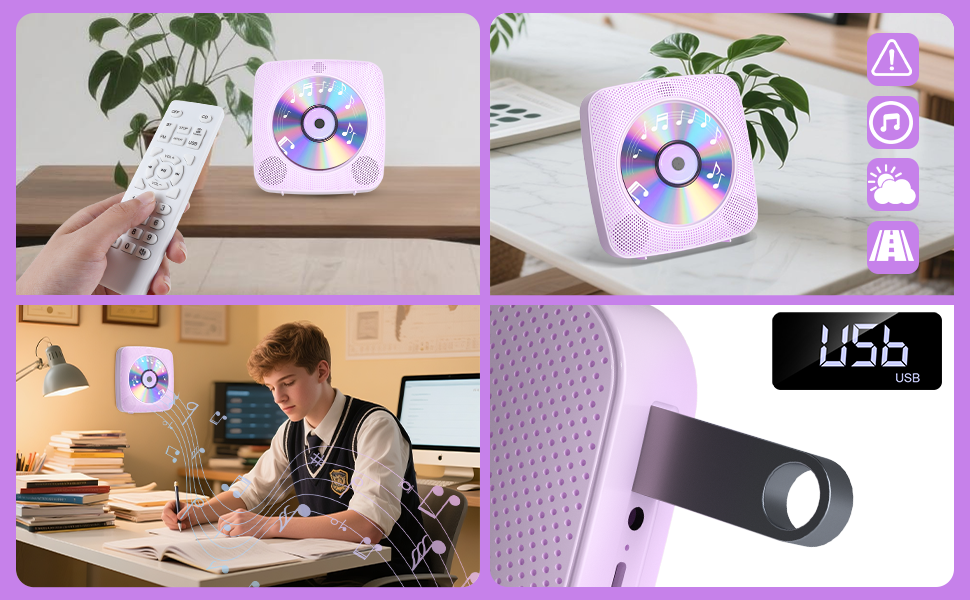 portable cd player with bluetooth