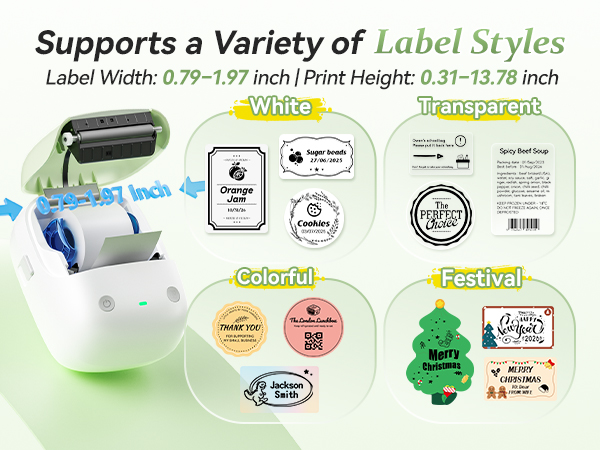 NIIMBOT B2 Label Maker Machine with Tape, Portable Bluetooth Label Printer with Multiple Templates