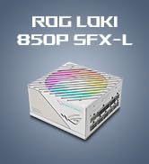 ASUS ROG Loki SFX-L 850W Platinum White Edition (Fully Modular Power Supply, 80+ Platinum, 120mm ...