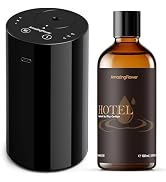 Waterless Essential Oil Diffuser, Portable Aromatherapy Diffuser with Diffuser Oil, Fragrance Oil...