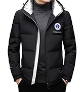 FSD. WG Men's Hooded Puffer Jacket Winter Thicken Cotton Coat with Removable Hood (Size: M-4XL)