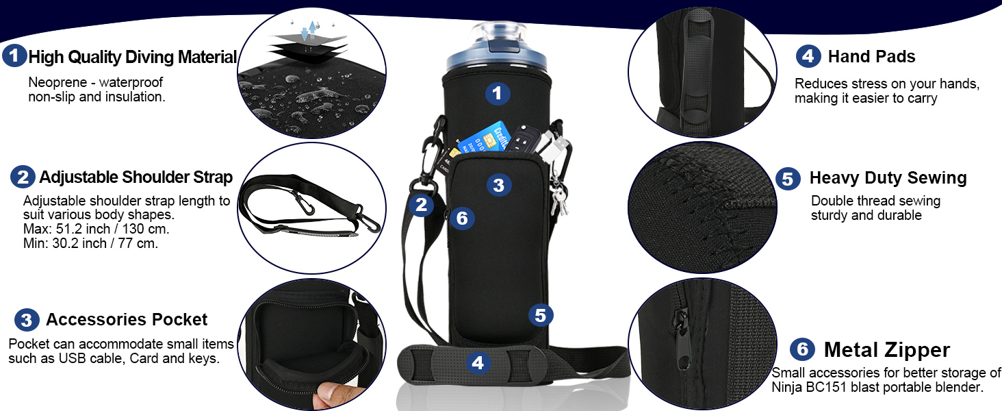 Portable blast max blender sleeve