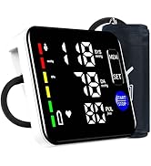 Blood Pressure Monitor Upper Arm Blood Pressure Monitors for Home Use Large Screen Rechargeable B...