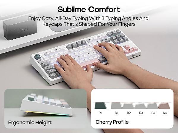 EPOMAKER TH87 Wireless Mechanical Keyboard with 10000mAh Battery