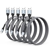 FEMORO Micro USB Cable 6Ft 5 Pack, Type A to MicroUSB 2.0 480Mbps Data Transfer & 12W Charging Co...