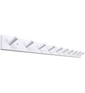 SKOLOO Wood Coat Rack Wall Mounted,10 Peg Long Bamboo Hook for Hanging Backpack Coat Towel Hat,16...