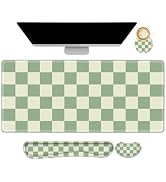 NXZGO Large Gaming Mouse Pad Set, 4 in1 Ergonomics Keyboard Desk Mat with Memory Foam Wrist Rest,...