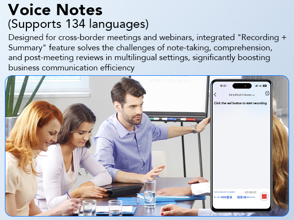 Voice Notes (Supports 134 languages)