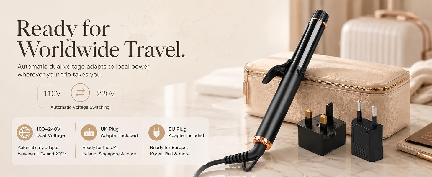travel curling iron