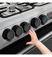 Stove Knob Covers for Child Safety - 5 Pack Babepai Upgraded Double-Key Design Universal Size Bab...