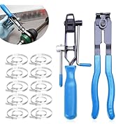 2Pcs CV Boot Clamp Pliers Set with 20Pcs Crimp Bands, Joint Boot Clamp Crimp Pliers, Hose Band Ax...