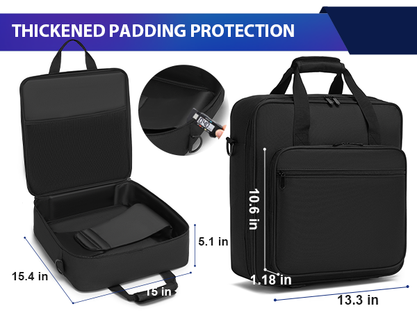 The DJ Controller Case designed with the machine velcro straps to keep your mixer securely in place.