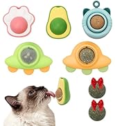 Goosheep Catnip Roller Ball Catnips Wall Ball 5 Piece (3 Nips,2 Worm Galls) with 2 Replacement Ca...