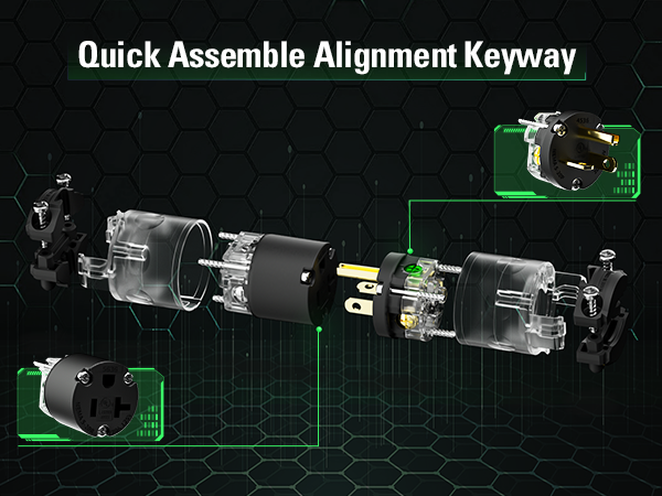 Lighted Plug and Connector Set