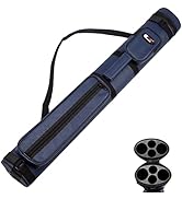 GSE Games & Sports Expert 2x2 Deluxe Hard Billiard Pool Cue Stick Carrying Case (Several Colors A...