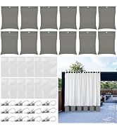 12 Pack Outdoor Curtain Weights, 24oz Large Capacity Curtain Weights Bags Drapery Bottom Weighted...