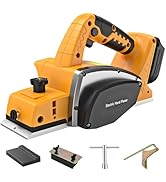 Cordless Hand Planer Compatible with DeWalt 20V Battery,3-1/4" Brushless Electric Wood Planer,15,...