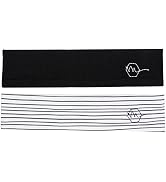 Maven Thread 2" Wide Workout Headbands for Women (2 Pack) – Non-Slip Sweatbands for Gym, Running ...