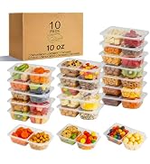 Pawbena Reusable Snack Containers with Lids, Snack Containers, 10 Snack Packs Containers, meal pr...