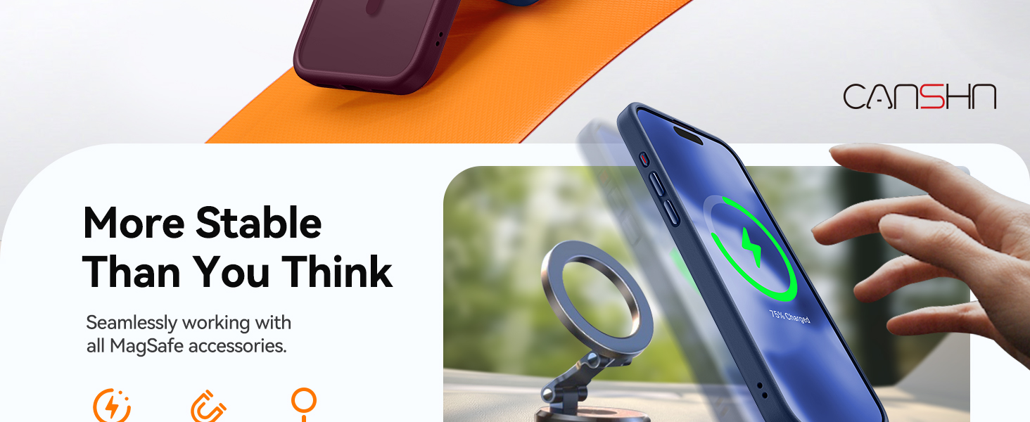 Full Coverage Camera Protection Magnetic Shockproof Compatible with iPhone 18 Pro Case 6.3 inch