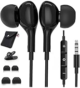 3.5mm Earbuds Wired with Mic, Gsangoo for Samsung A32 A52 A13 5G Wired in-Ear Headphones 3.5mm He...