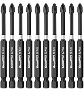 GRENPRO 10Pcs Phillips Magnetic Screwdriver Bit Set, Long 3.5 Inch Impact Tough PH2 Screwdriver P...
