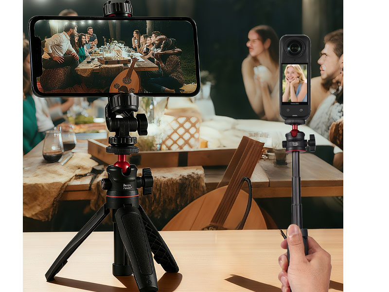 Mini tripod selfie stick