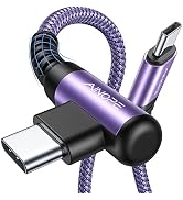 AINOPE USB C Cable 60W 2-Pack 6.6ft Nylon Braided USB C to USB C Cable Type C Charger Fast Chargi...