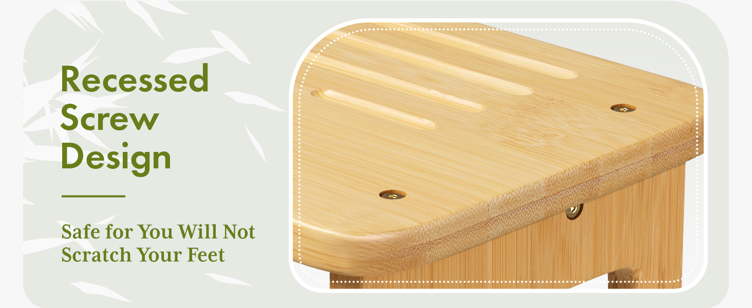 bamboo toilet stool