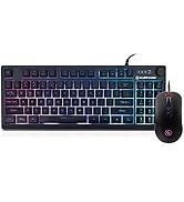 IOGEAR KORONA KORE II Compact Keyboard Combo - 89-Key Zone RGB Keyboard with 10-Key Function and ...
