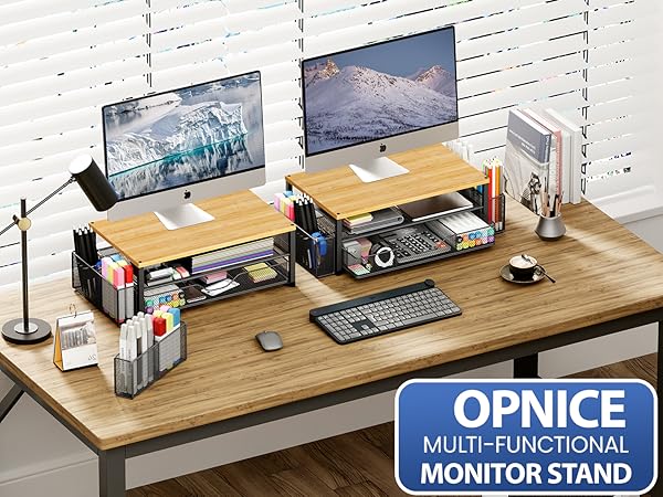 monitor stand for desk organizers and accessories computer stand riser office organization desktop