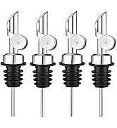 Pafusen 2 Pack Weighted Liquor Pour Spout, Auto Flip Olive Oil Dispenser Dpout, Pour Spout for Li...