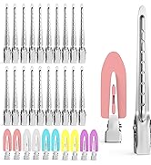 Hair Clips for Women, Metal Alligator Hair Clips with Holes, Hair Pins 30 Pcs, Hair Clips for Sty...