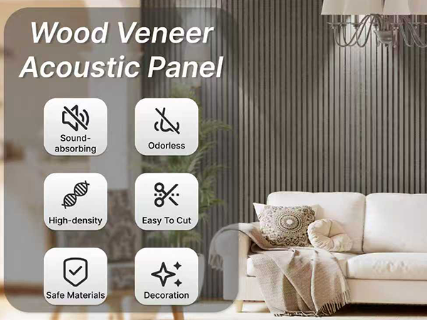 Adhesive Acoustic Panels for Wall